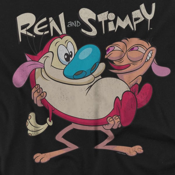 Ren & Stimpy Unisex Adult Two Of A Kind T-Shirt