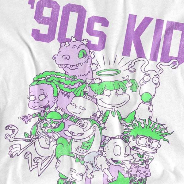 Nickelodeon Unisex Adult 90s Kid T-Shirt