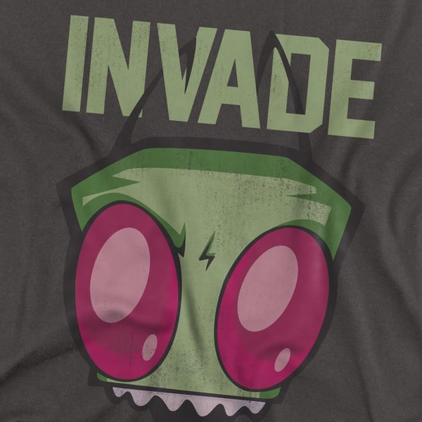 Invader Zim Unisex Adult Invade T-Shirt
