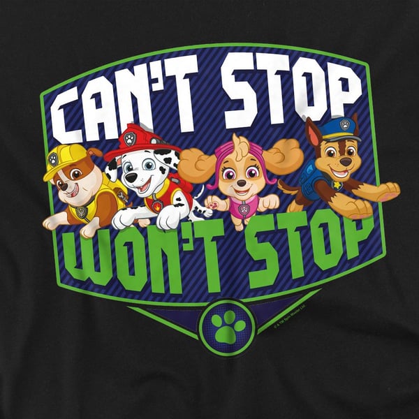 Paw Patrol Unisex Adult Can´t Stop Won´t Stop T-Shirt