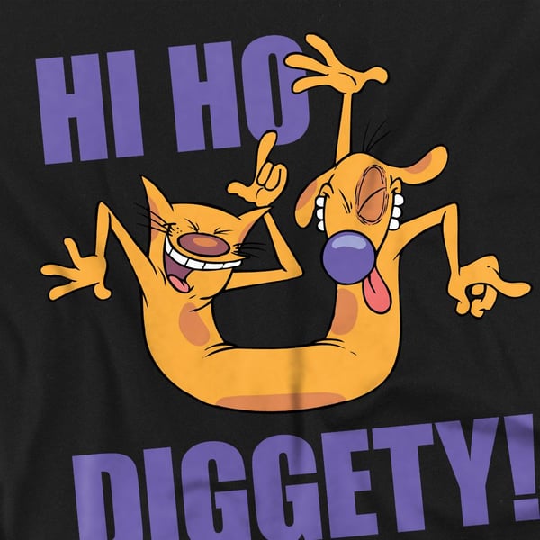 CatDog Unisex Adult Hi Ho Diggety T-Shirt