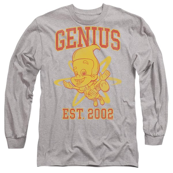 Jimmy Neutron Unisex Adult Genius Collegiate T-Shirt