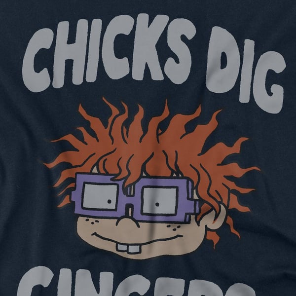 Rugrats Unisex Adult Chicks Dig Gingers T-Shirt