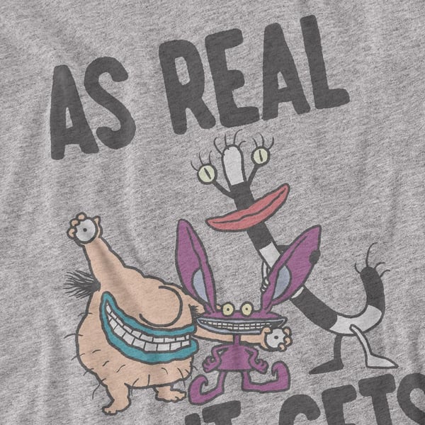 Aaahh!!! Real Monsters Unisex Adult As Real As It Gets T-Shirt