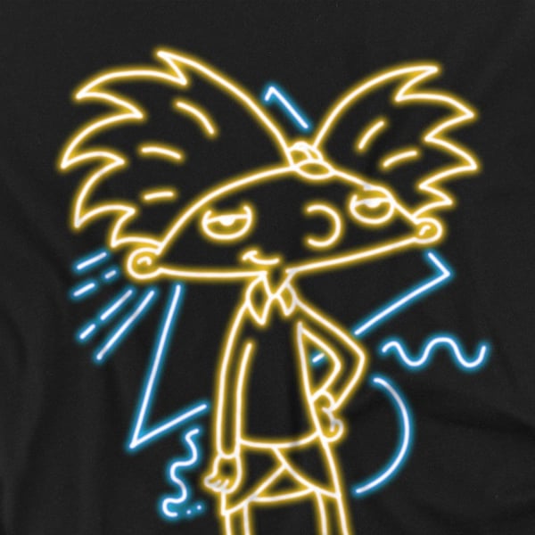 Hey Arnold! Unisex Neon T-shirt til voksne