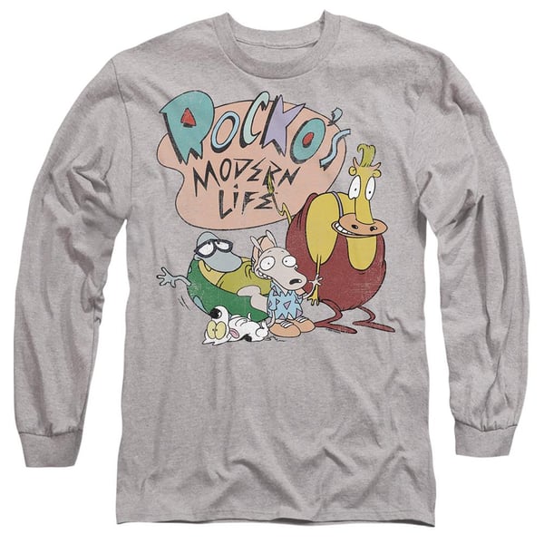 Rocko´s Modern Life Unisex Adult Logo Group T-Shirt