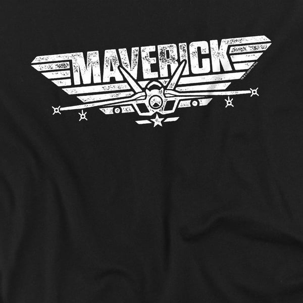Top Gun Unisex Adult Maverick Logo T-Shirt