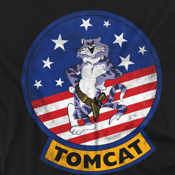 Top Gun Unisex Adult Tomcat Logo T-Shirt