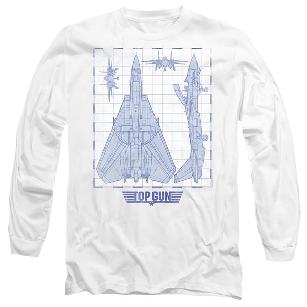 Top Gun Unisex Adult Jet Diagram T-Shirt