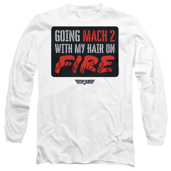 Top Gun Unisex Adult Mach 2 Hair On Fire T-Shirt