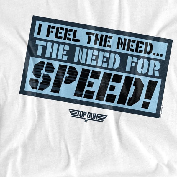 Top Gun Unisex Adult I Feel The Need T-Shirt
