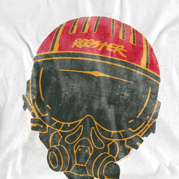 Top Gun Unisex Adult Rooster Helmet T-Shirt
