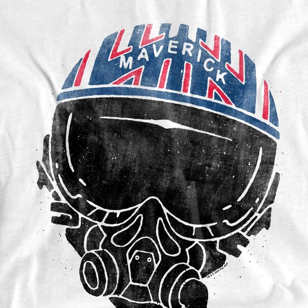 Top Gun Unisex Adult Maverick Helmet T-Shirt