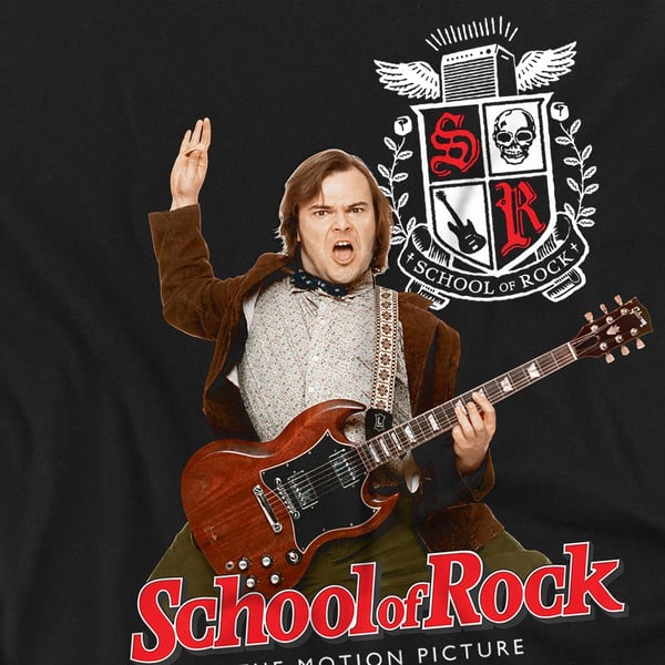 School of Rock Unisex Adult The Teacher Is In T-Shirt