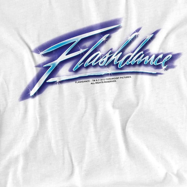 Flashdance Unisex T-shirt med logo til voksne