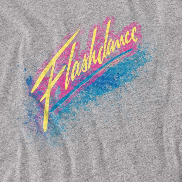 Flashdance Unisex Adult Spray Logo T-Shirt