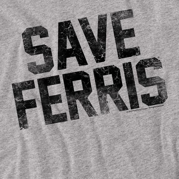 Ferris Bueller´s Day Off Unisex Adult Save Ferris T-Shirt