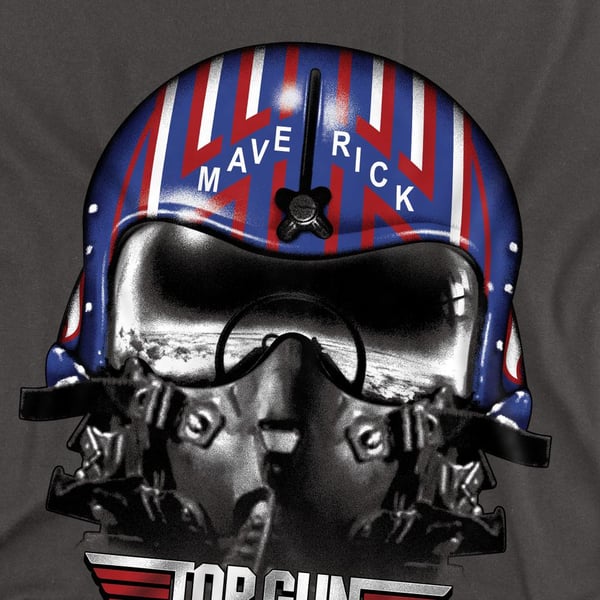 Top Gun Unisex Adult Maverick Helmet T-Shirt