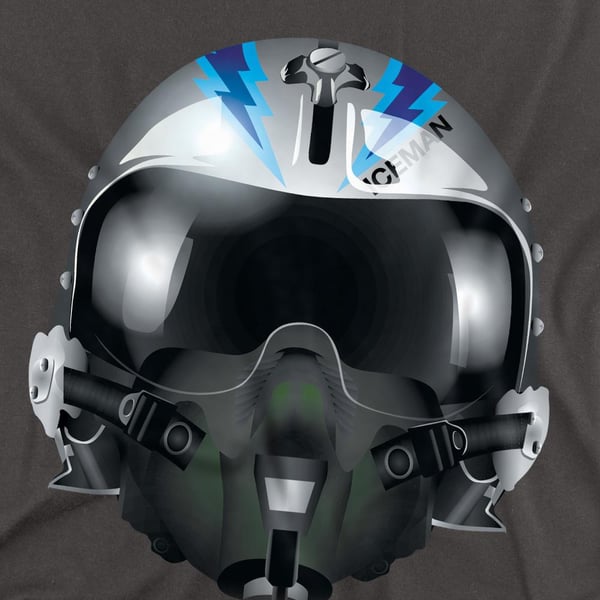 Top Gun Unisex Adult Iceman Helmet T-Shirt