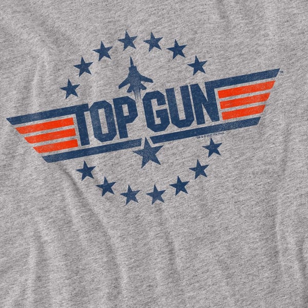 Top Gun Unisex T-shirt med stjernelogo til voksne