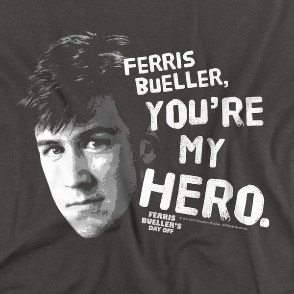 Ferris Bueller´s Day Off Unisex Adult My Hero T-Shirt