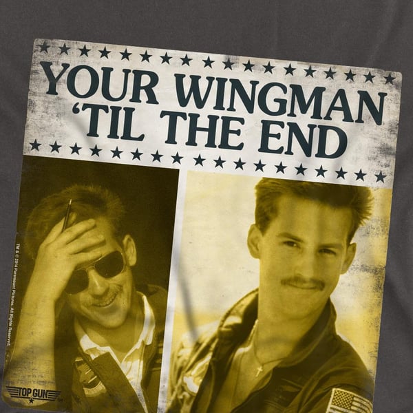 Top Gun Unisex Adult Til The End T-Shirt