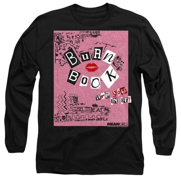 Mean Girls Unisex Adult Burn Book T-Shirt