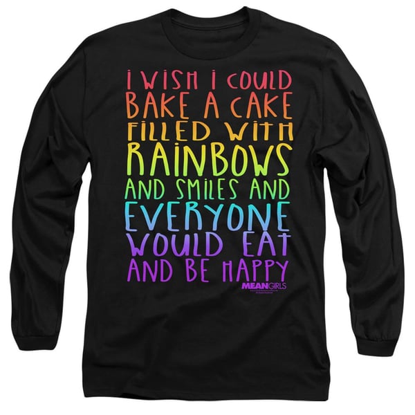 Mean Girls Unisex Adult Rainbows And Cake T-Shirt