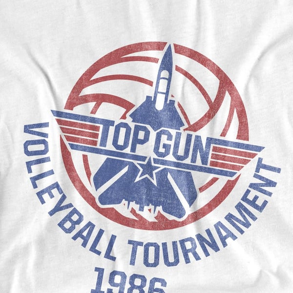 Top Gun Unisex Adult Volleyball Tournament T-Shirt