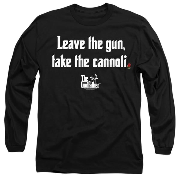 The Godfather Unisex Adult Gun Cannoli T-Shirt