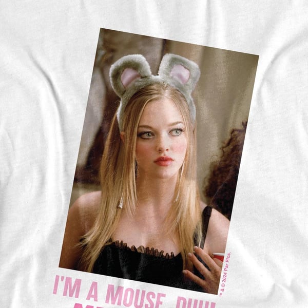 Mean Girls Unisex Adult I´m A Mouse Duh T-Shirt