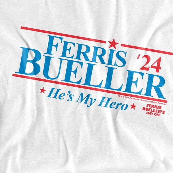 Ferris Bueller´s Day Off Unisex Adult 2024 President T-Shirt