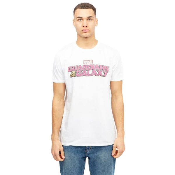 Guardians Of The Galaxy Mens Text Logo T-Shirt