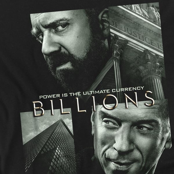 Billions Unisex Adult Currency Poster T-Shirt