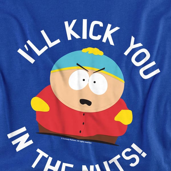 South Park Unisex Adult Kick You In The Nuts T-Shirt