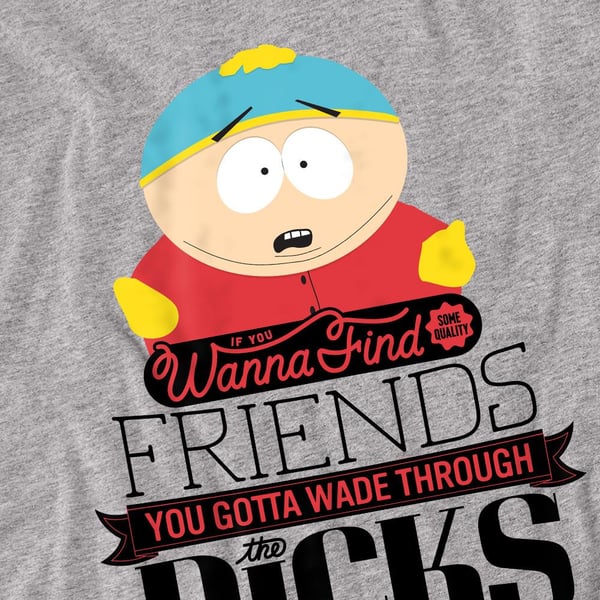 South Park Unisex Adult Wade Through Dicks T-Shirt