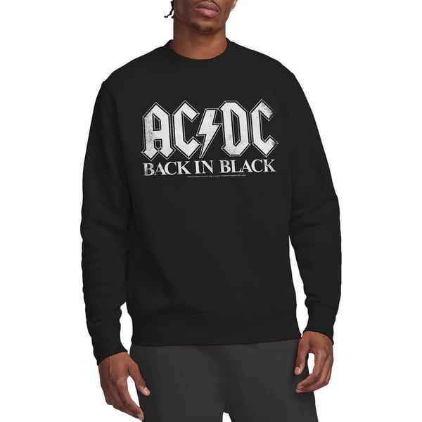 AC/DC Unisex Adult Back In Black Sweatshirt