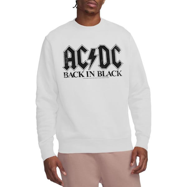 AC/DC Unisex Adult Back In Black Sweatshirt