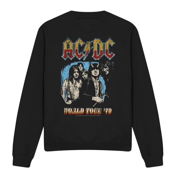 AC/DC Unisex Aikuisten World Tour 79 -collegepaita