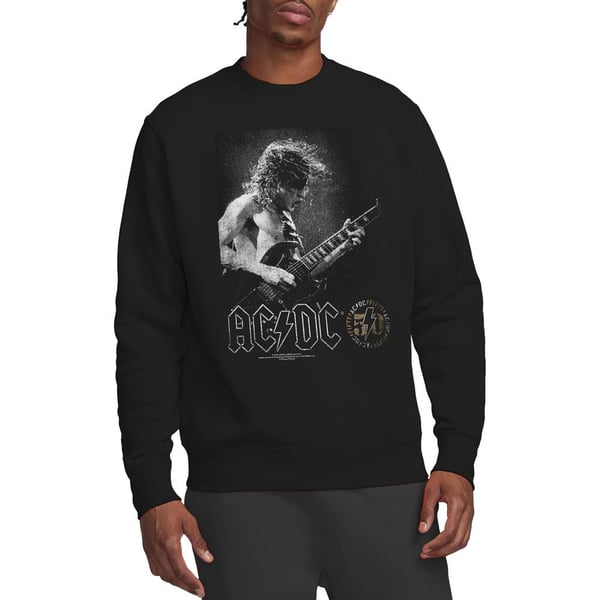 AC/DC Unisex Adult Photo Guitar Sweatshirt