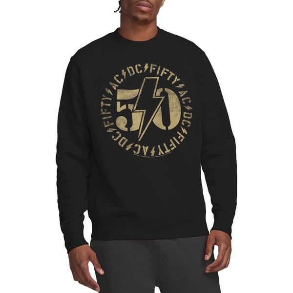AC/DC Unisex Adult 50 Logo Sweatshirt