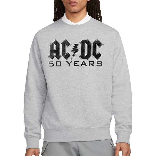 AC/DC Unisex Adult 50 Years Logo Sweatshirt