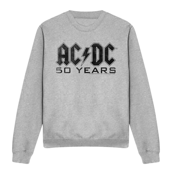 AC/DC Unisex Adult 50 Years Logo Sweatshirt