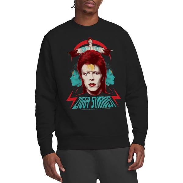 David Bowie Unisex Adult Ziggy Heads Sweatshirt