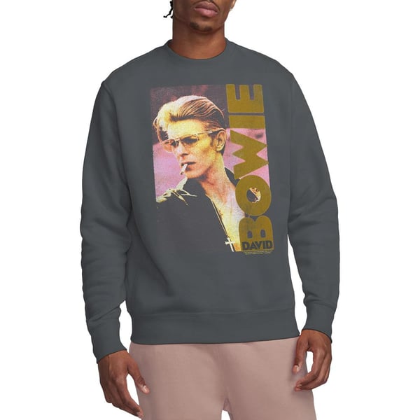 David Bowie Unisex Adult Smokin Sweatshirt
