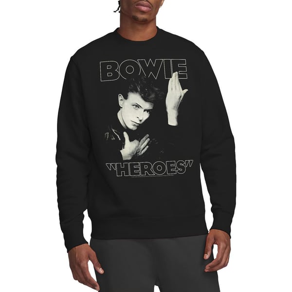 David Bowie Unisex Adult Heroes Cover Sweatshirt