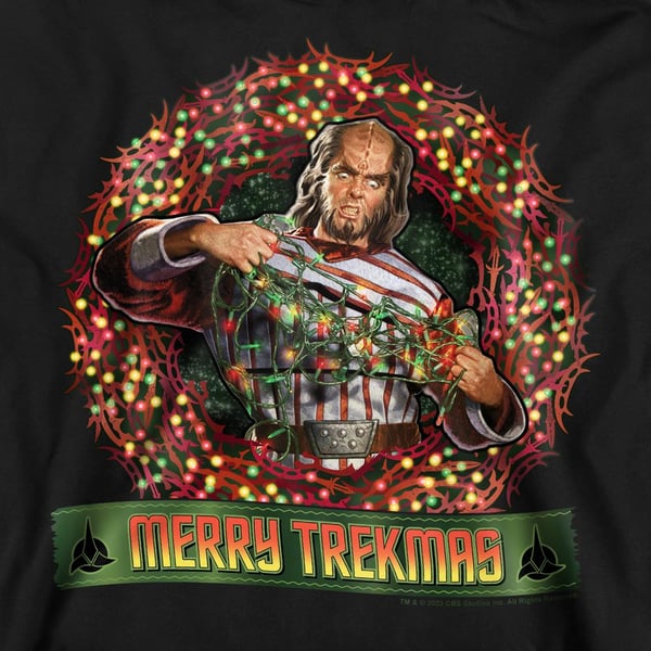 Star Trek Unisex Adult Merry Trekmas Christmas Sweatshirt