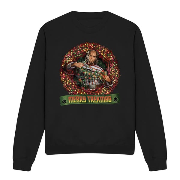 Star Trek Unisex Adult Merry Trekmas Christmas Sweatshirt