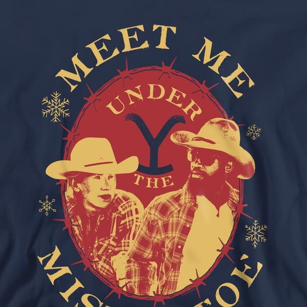 Yellowstone Unisex Adult Meet Me Under The Mistletoe Christmas Sweatshirt