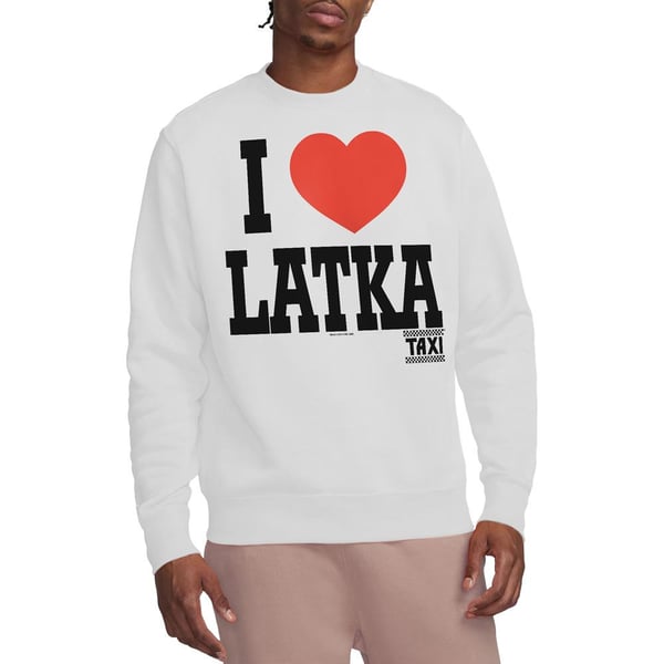 TAXI Unisex Adult I Heart Latka Sweatshirt